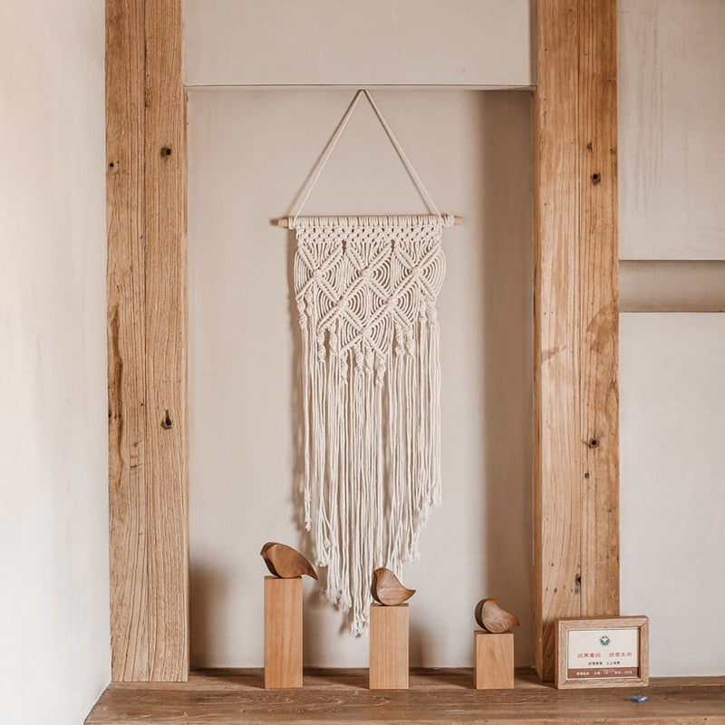 Macrame Woven Wall Hanging Boho Chic Decor