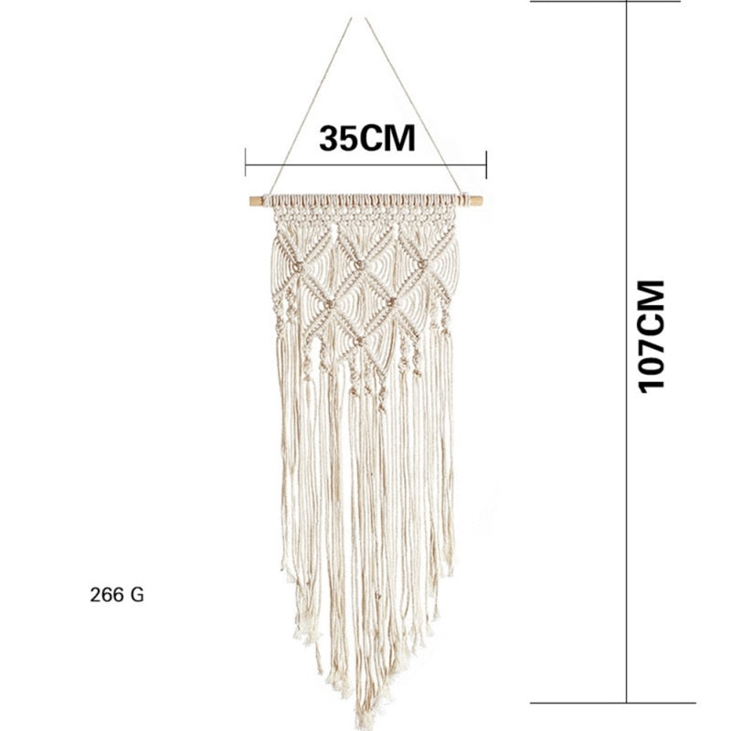 Macrame Woven Wall Hanging Boho Chic Decor