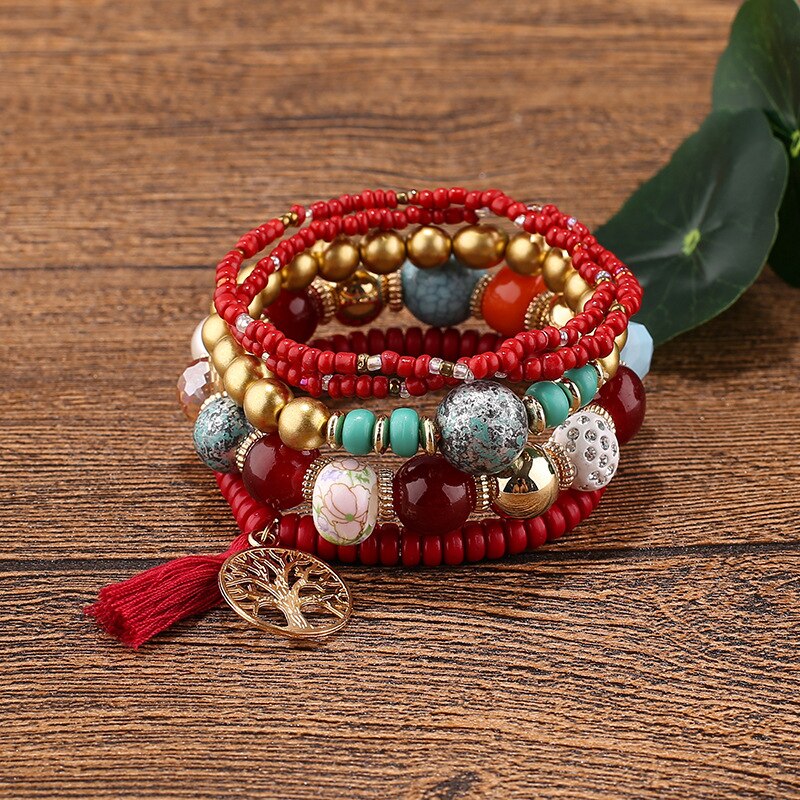 Handmade Boho Gypsy Leather Bracelets
